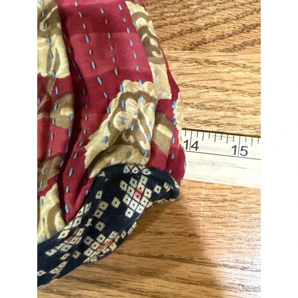 NWT Kantha Stitch‎ Sari Purse Hobo Bag Multicolor Patchwork Boho Artisan